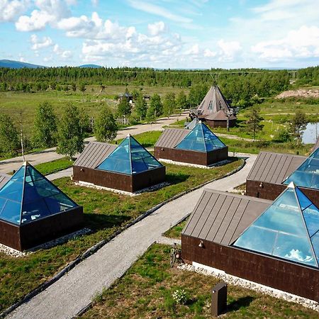 Aurora Pyramid Glass Igloos Köngäs Buitenkant foto