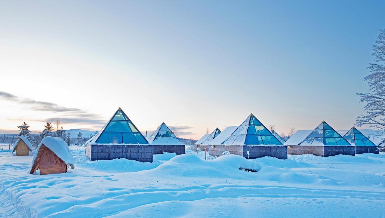 Aurora Pyramid Glass Igloos Köngäs Buitenkant foto