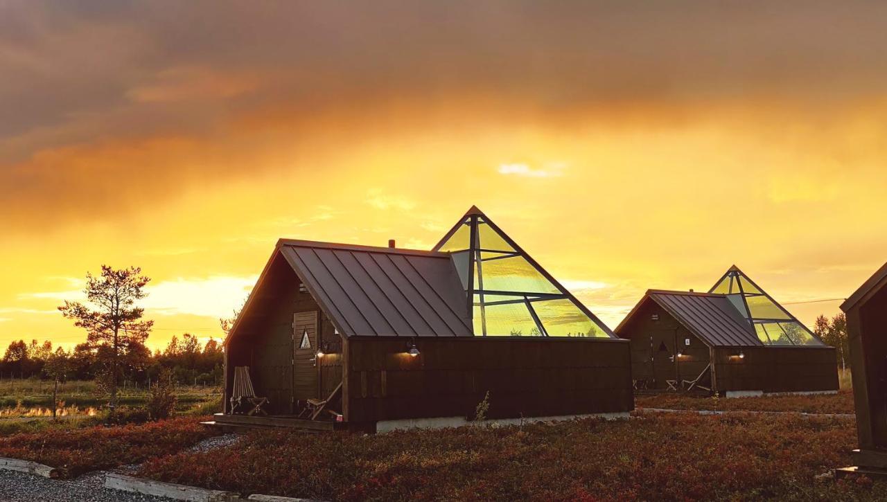 Aurora Pyramid Glass Igloos Köngäs Buitenkant foto