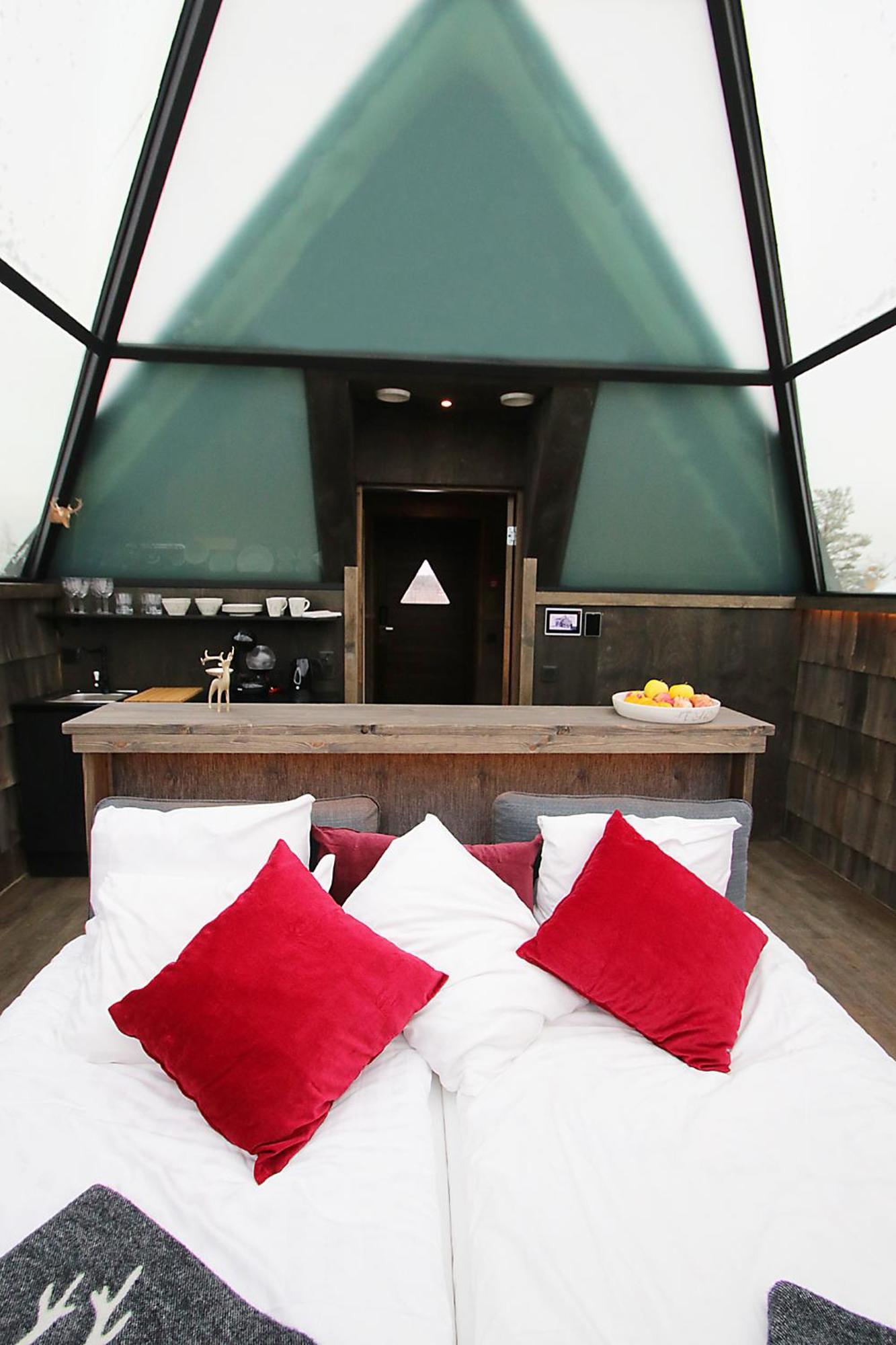 Aurora Pyramid Glass Igloos Köngäs Buitenkant foto
